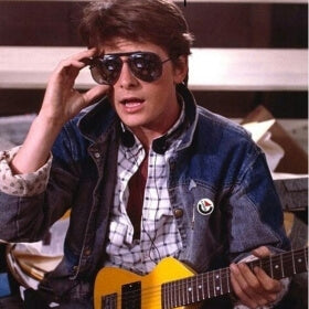 Retro guitarist